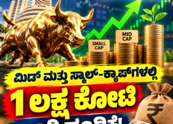 ಮಿಡ್‌ ಮತ್ತು ಸ್ಮಾಲ್‌-ಕ್ಯಾಪ್‌ಗಳಲ್ಲಿ 1 ಲಕ್ಷ ಕೋಟಿ ಭಾರಿ ಹೂಡಿಕೆ!